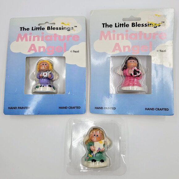 Miniature Angel Figurines The Little Blessings Suzi Skoglund Lot Of 3 Read - Picture 1 of 10